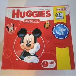 Huggies Snug & Dry Dapers 1 Box $30 or 2 Boxes $55 FIRM! (Sizes 1 to 6)  PICKUP IN 75042 BY APPOINTMENT