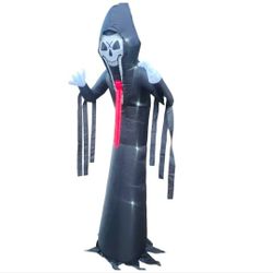 10ft Grim Reaper Inlfatable With Tounge Sticking Out