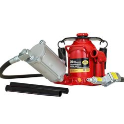 Big Red 20Ton Torin Welded Low Profile Pneumatic Air Hydralic Bottle Jack
