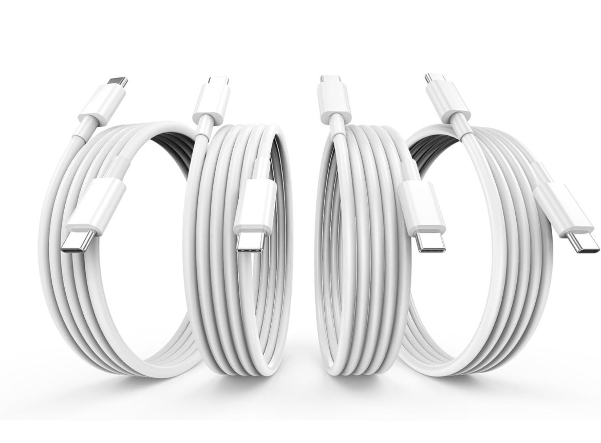 Brand New USB C to USB C Cable, USB C Charger Cable (4Pack 10FT), 60W USB C to USB C