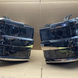 OH201* Loose Housing * Fit 15-19 Chevrolet Silverado 2500HD/3500HD Halogen Headlight Pair