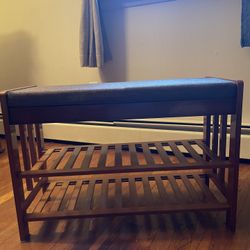 Wooden Shoe Rack/Bench