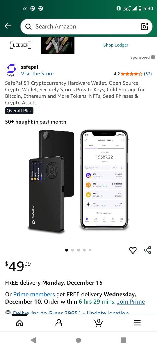 Safepal Crypto Digital Wallet