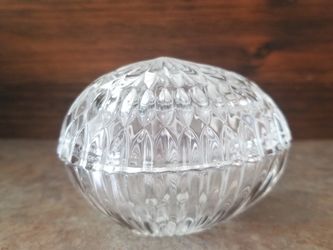 Glass Egg Trinket Dish