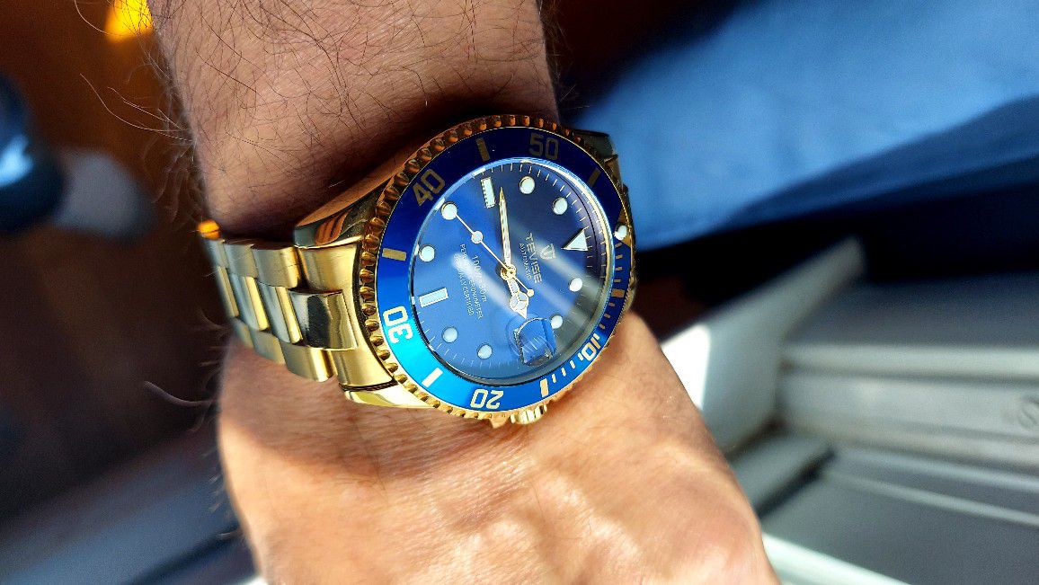 Men's 40 Mm Automatic Goldtone Watch