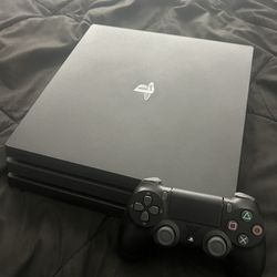 PS4 Pro w/Controller & Cables