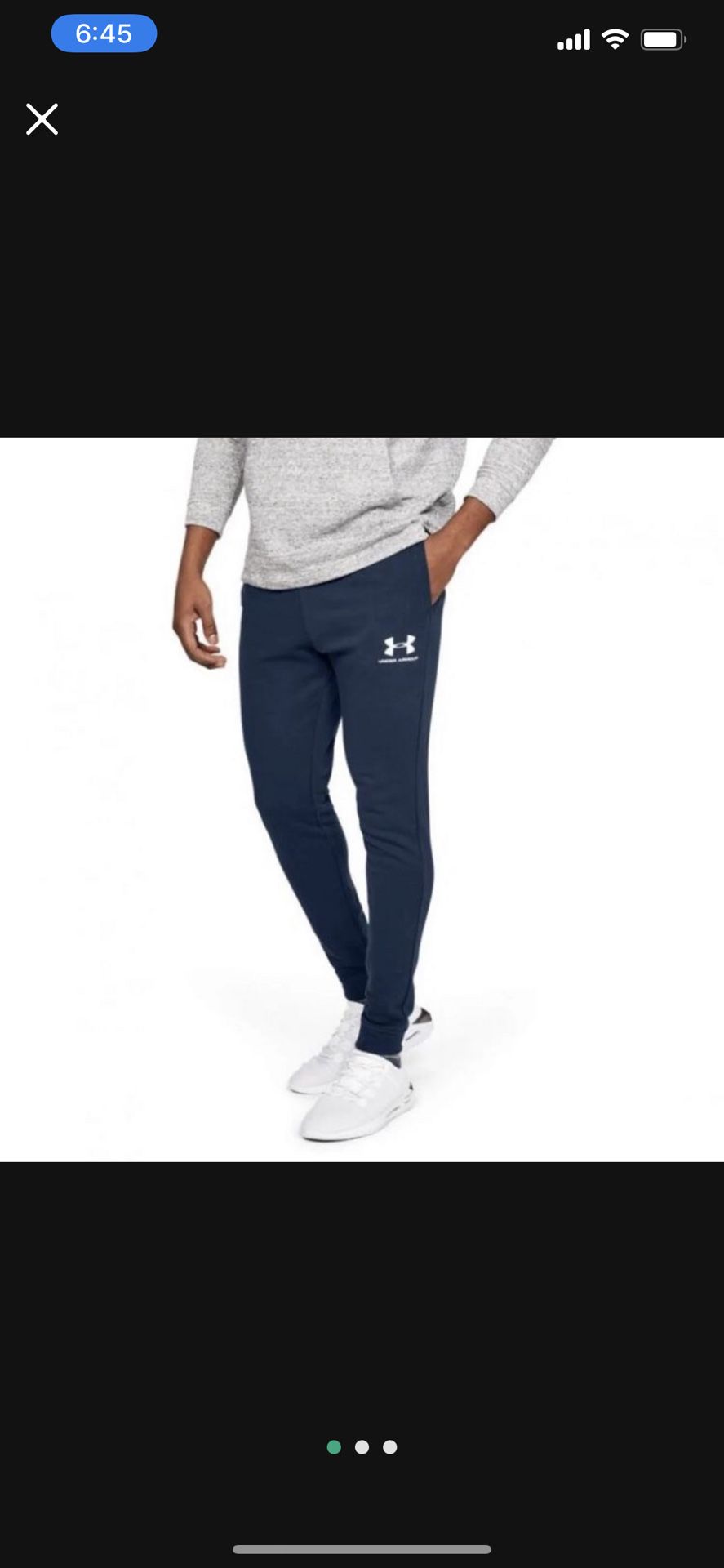 Men's Under Armour French-Terry Joggers XXL  Retails 50.00