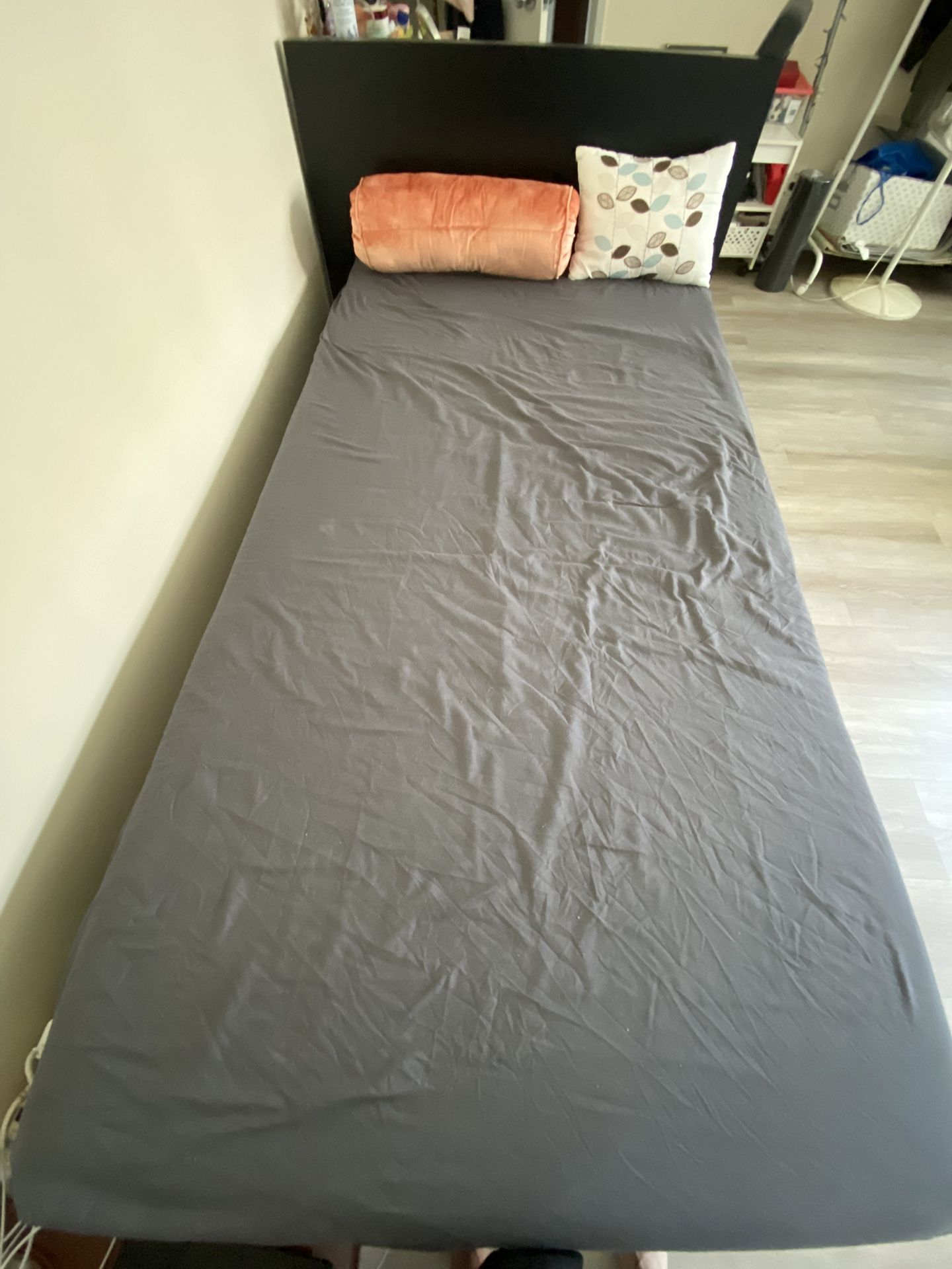 Twin Wooden Bed