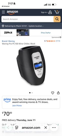 Wine Chiller Waring Pro 