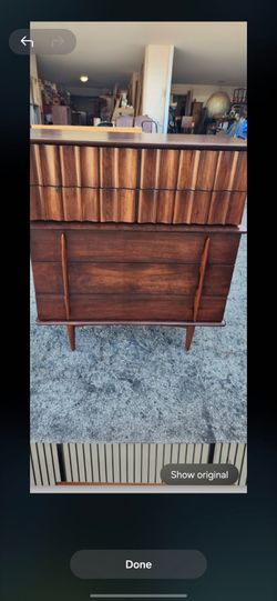 Mid Century Modern Walnut Dresser
