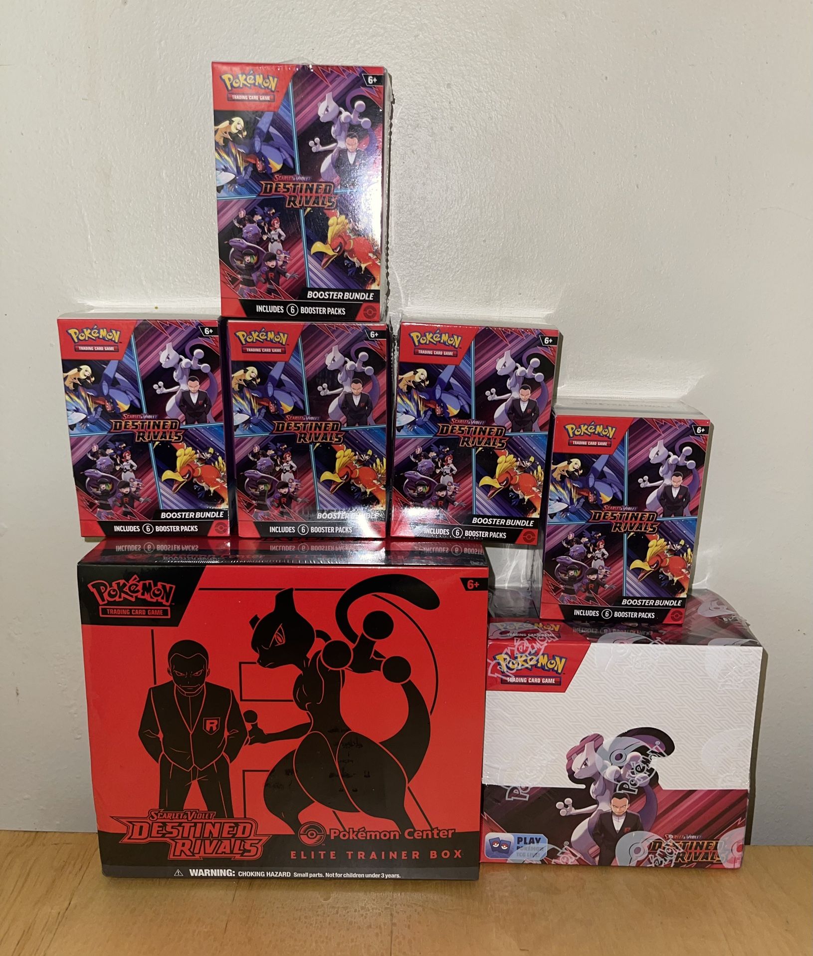 Destined Rivals Pokemon Center ETB, Booster Box, Booster Bundles (NEW)