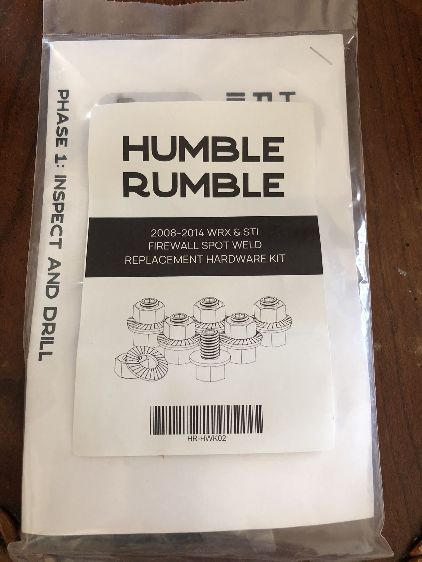 Humble Rumble 2008-2014 Subaru WRX/sti Firewall Spot Weld Repair