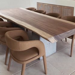 Custom made , Dining Table, furnish Your Home With A Luxurious Real Wood Table 🚚