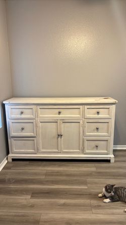 White dresser