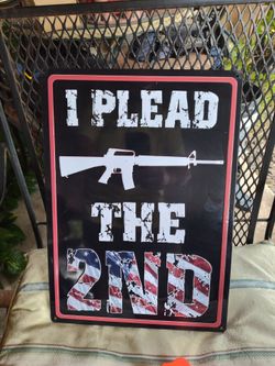 Metal sign