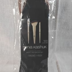 Travel Mini Make Up Brush Set 3 Piece Sonia Kashuk
