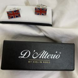 United Kingdom UK British Flag CuffLinks Shirt Mens Cufflinks D’Alterio Colin Ross