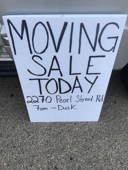 Furniture, clothes, power tools, kids toys everything must go