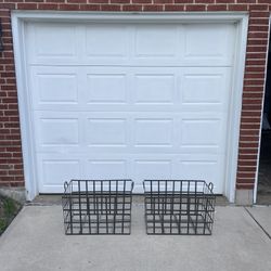 Two Metal Storage Bins, Baskets 