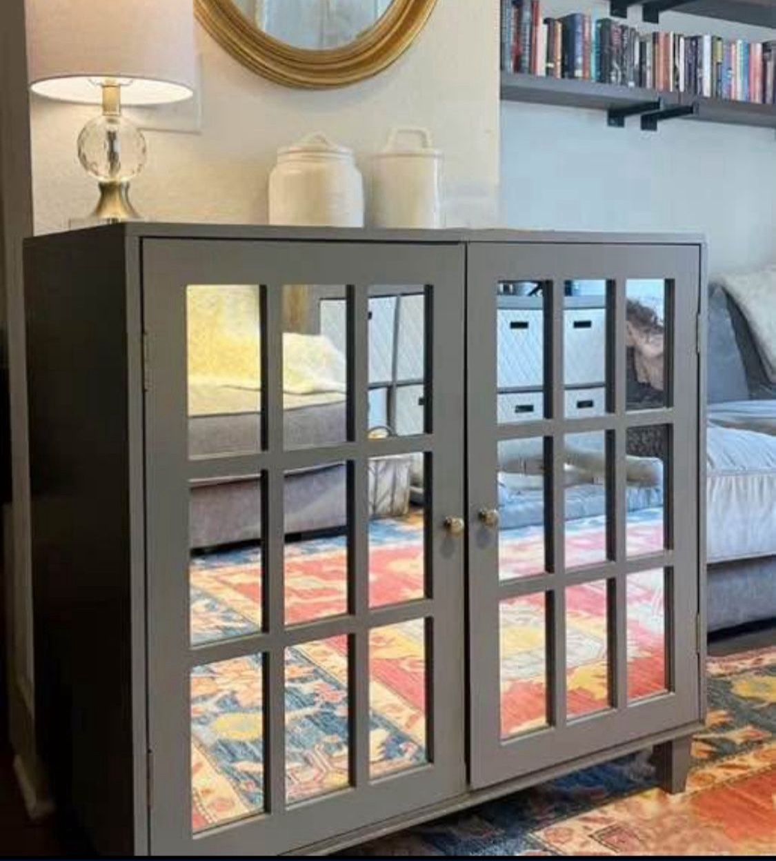 New Buffet Server Entryway Storage Cabinet - Grey