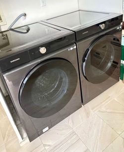 Samsung Bespoke Black Washer & Dryer Set