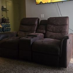 Dual Recliner Rocking Couch