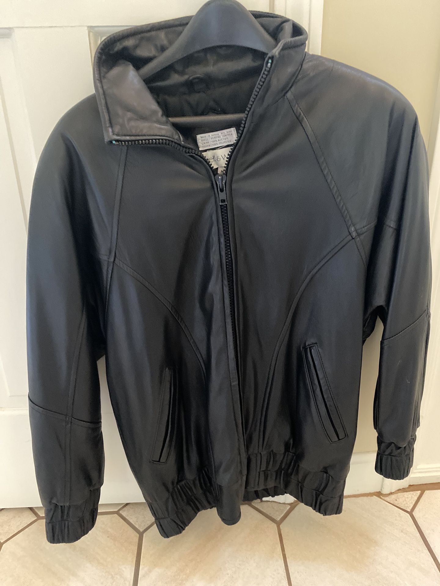 Soft Leather Jacket, Size Medium, Mint Condition