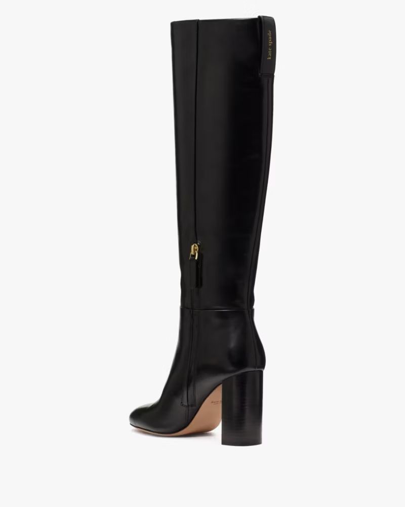 Tommy Hilfiger Black High Heel Knee Boots