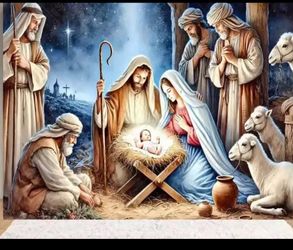 Backdrop Nativity Scene / Nacimento Mural 