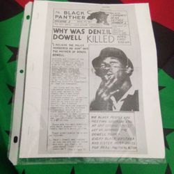 Black Panther Party News Paper April 25 1967