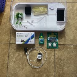 Large Turtle Aquarium With Accessories  Reptile Tank