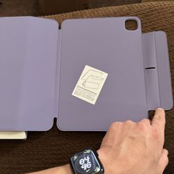 ESR Case for iPad Pro 11 Inch 2024 5th Generation (M4), Powerful Magnetic Attachment, Slim Tri-Stand Case, Compatible with Pencil Pro and Pencil (USB-