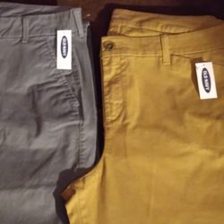 Women's khaki pants 2 Pair: Tan & Grey Size 14 Long. Boot Cut. Front  Pockets. Old Navy. Brand New! ONLY $40 for both. for Sale in Indianapolis,  IN - OfferUp