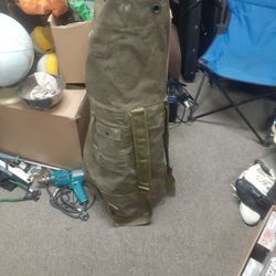 Vintage WW11 Sleeping Cot With Original Bag, Good Shape