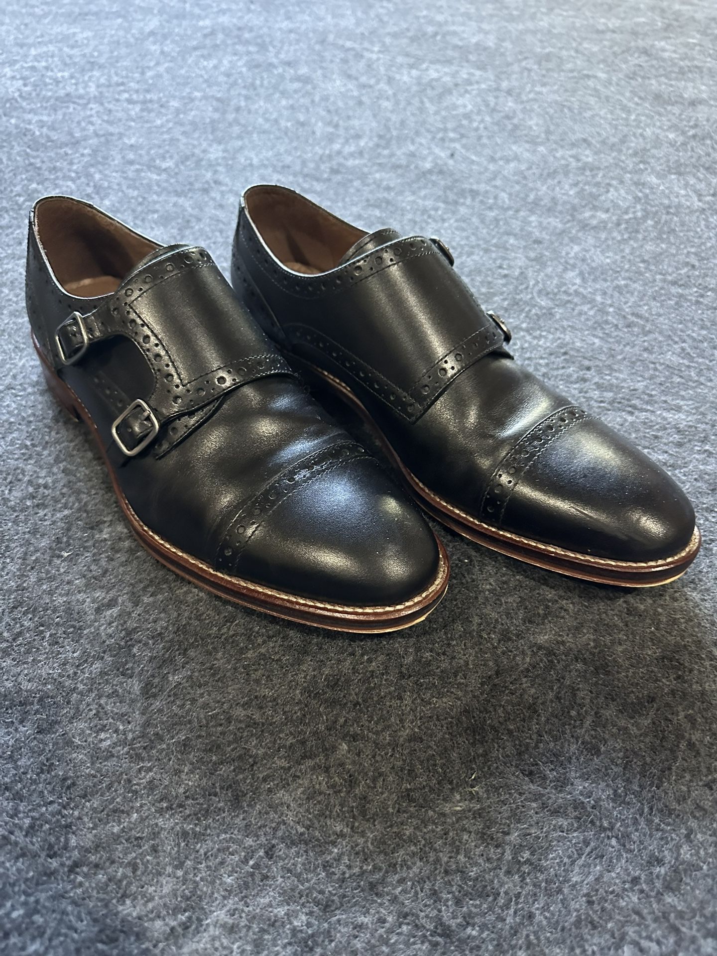 Johnston &Murphy buckle dress shoes. Johnston & Murphy Danridge Double Buckle Monk Dress Shoes main image 2
