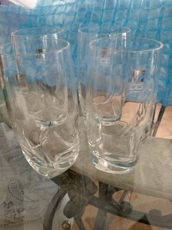Ravel Blown Crystal Highball Set Of 4