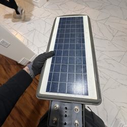 Waterproof 60W Solar Powered Radar Sensor Light Control LED Street