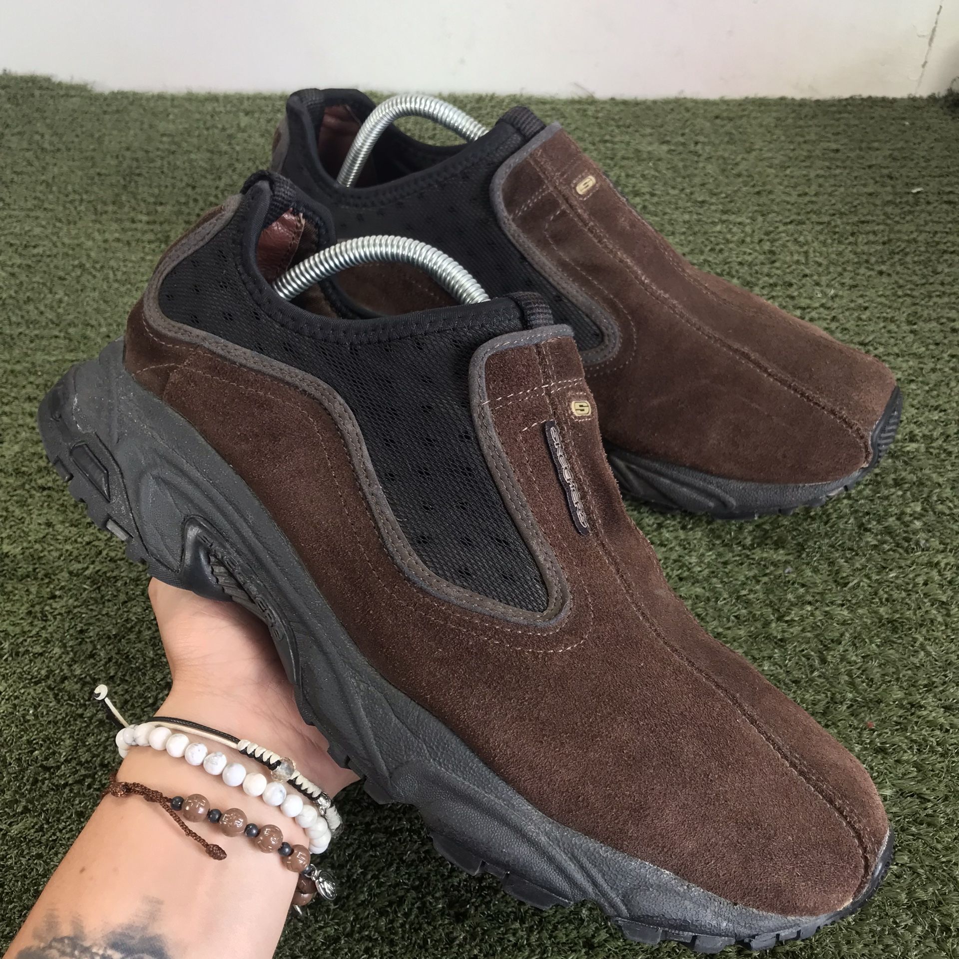 Skechers Men\'s Brown suede Leather Shoes. Size 8 Skechers Mens Suede Leather Hiking Boots SN 7122 Size 7.5 US  main image 3