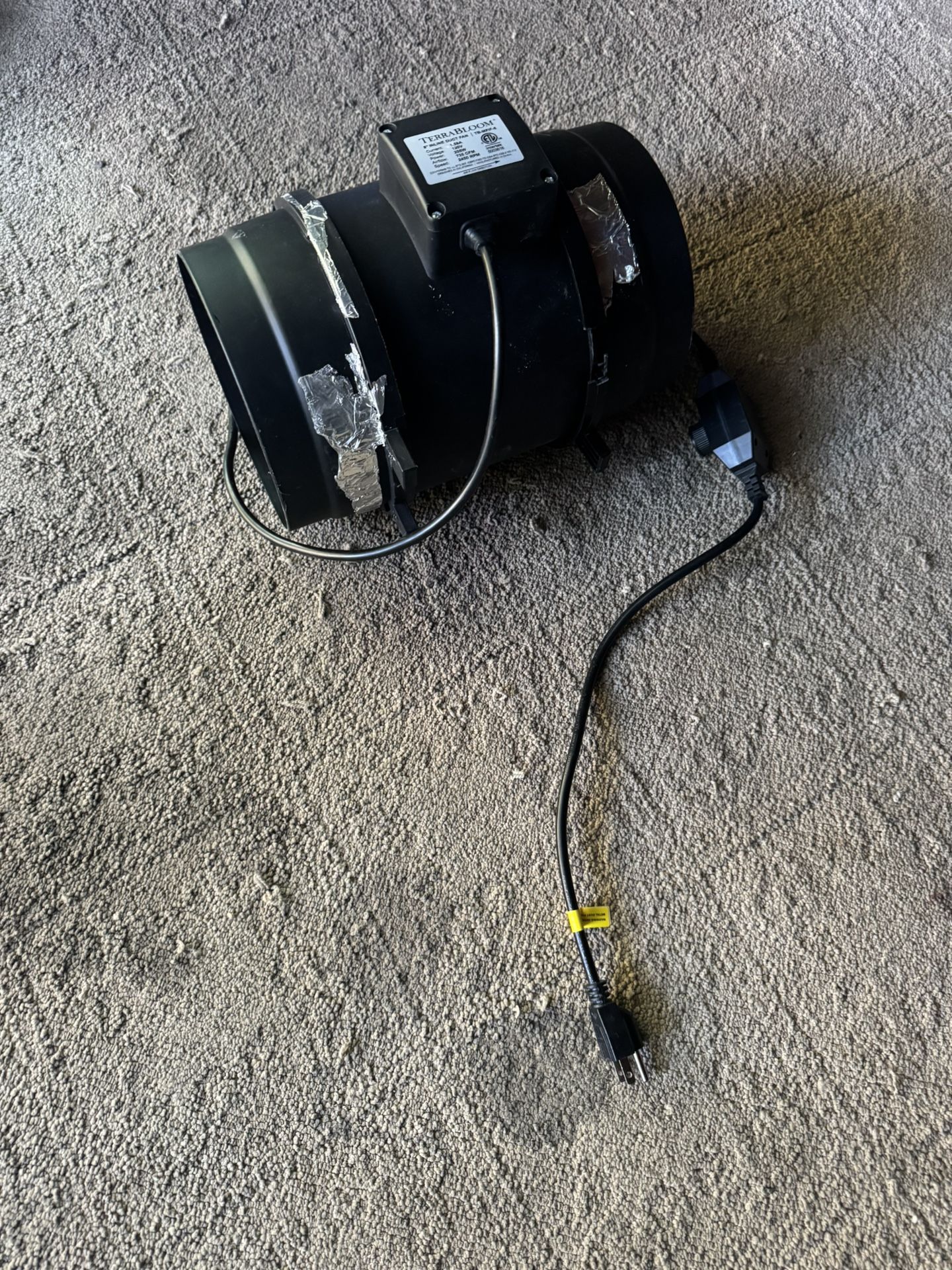 Terrabloom 8” Inline Duct Fan