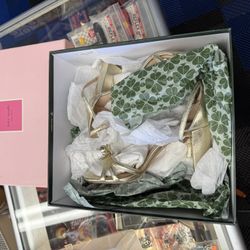 Kate Spade Flamenco Metallic Leather High Heels