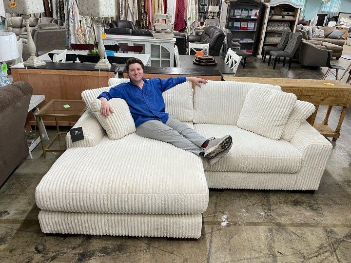 Living Room Furniture L Shaped 2 Piece Design Modular Small Sectional Couch W Chaise ⭐$39 Down Payment with Financing ⭐ 90 Days same as cash