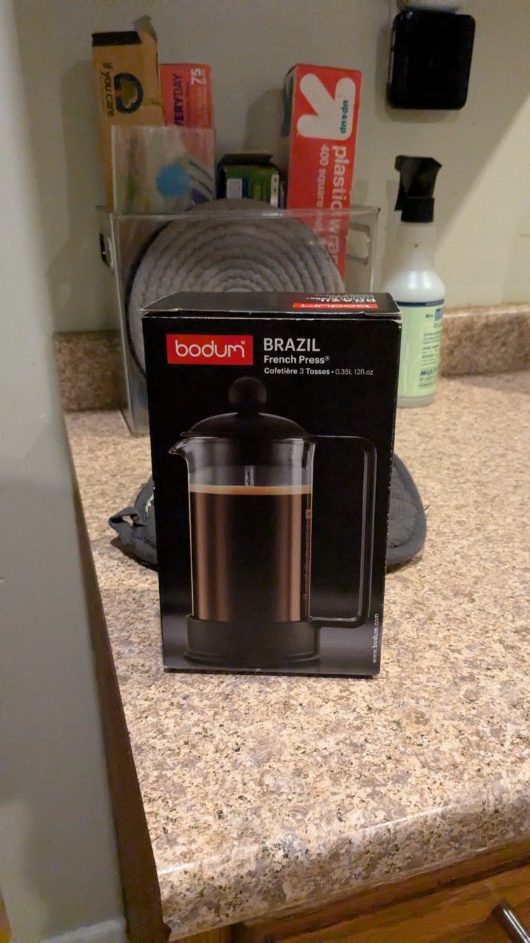 Bodum Brazil 3 Cup French Press (NEW, UNUSED)
