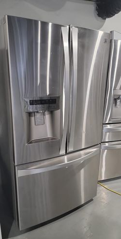 Kenmore 3-Door Stainless Steel Refrigerator
