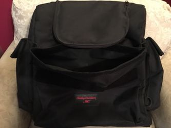 HARLEY DAVIDSON LUGGAGE BAG SLIPS OVER SISSY BAR BACK REST - HARLEY DAVIDSON BACK REST / SISSY BAR TOURING LUGGAGE BAG