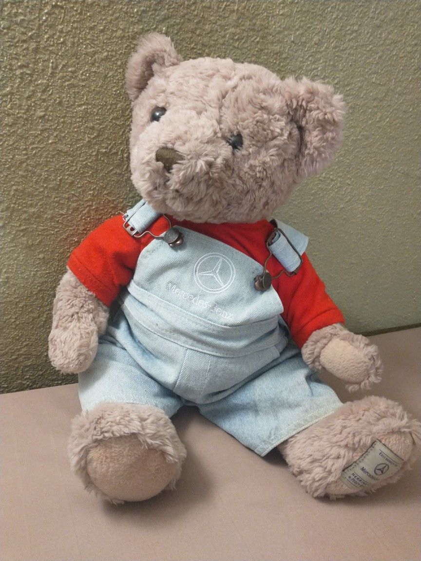 Herrington Mercedes Benz 18" Teddy Bear With Overalls 2004