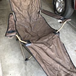 Reclining folding chair