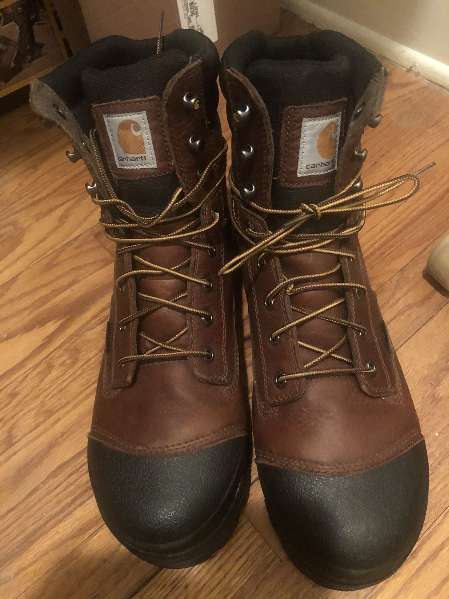 CAT work boots with composite toes