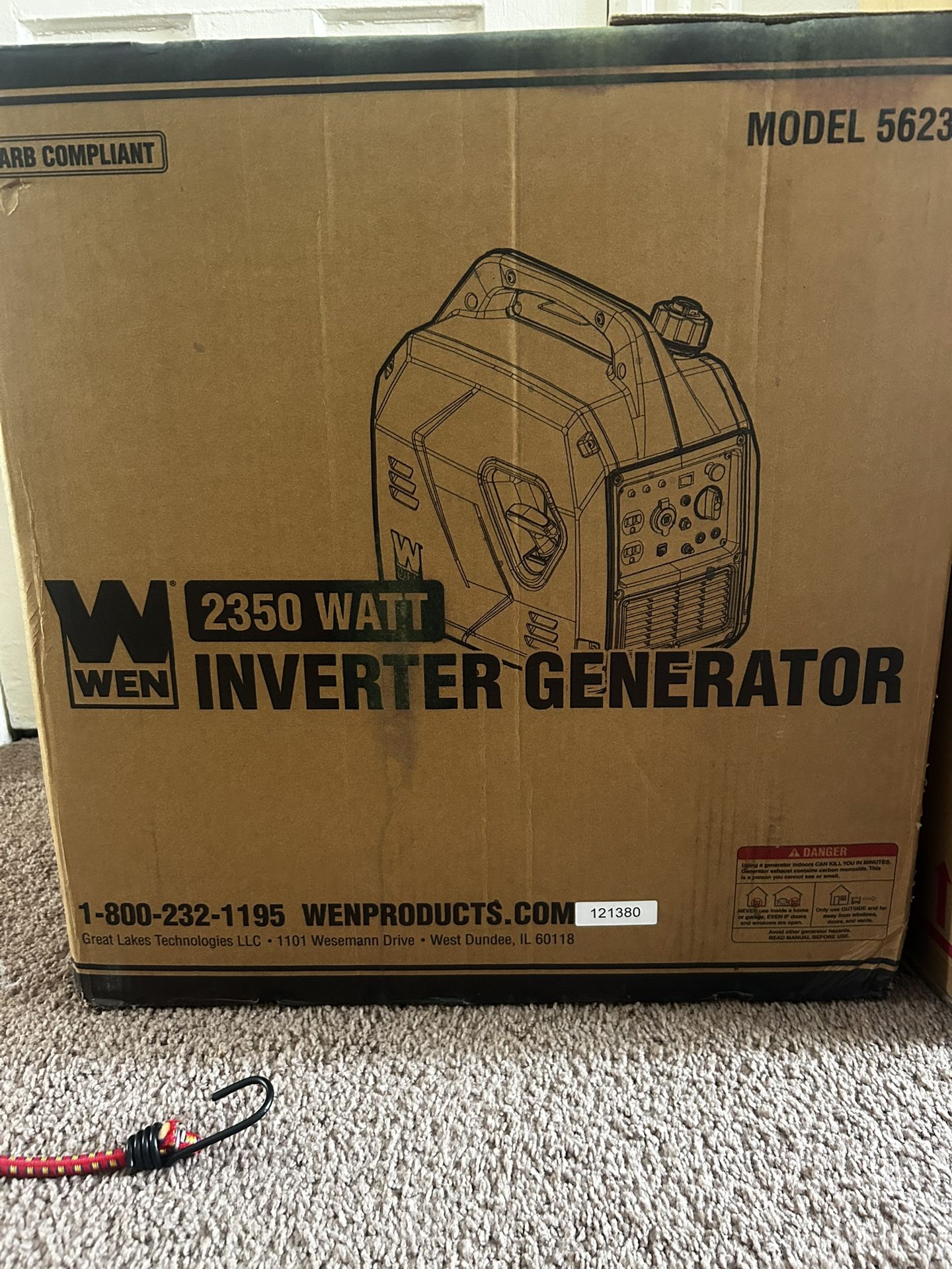 Like New WEN 56235i Super‑Quiet Inverter Generator — Never Used, Original Box.