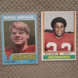 Vintage Redskins Cards. Commons Stars And Rookies