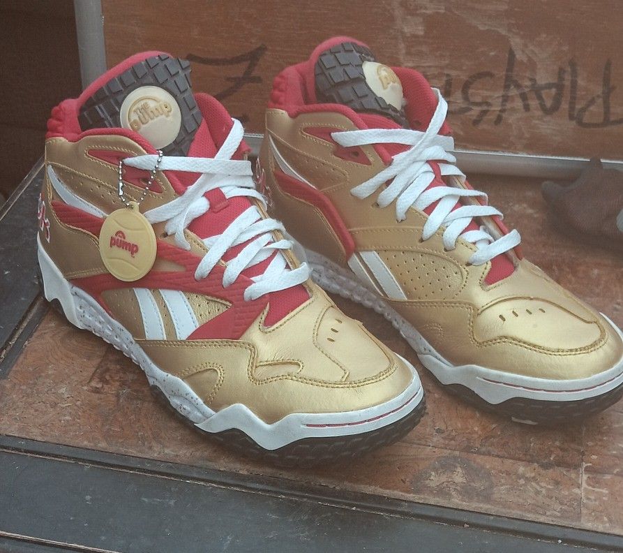 Reebok Pump Paydirt Hi-Top Shoes 49ers